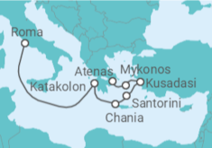 Itinerário do Cruzeiro Grécia, Turquia - Royal Caribbean