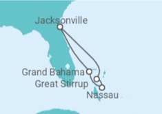 Itinerário do Cruzeiro Bahamas - NCL Norwegian Cruise Line