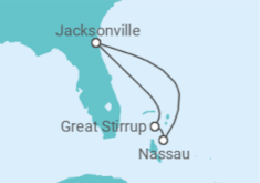 Itinerário do Cruzeiro Bahamas - NCL Norwegian Cruise Line