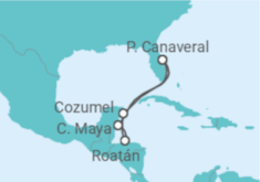 Itinerário do Cruzeiro Honduras, México - Royal Caribbean