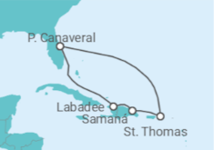 Itinerário do Cruzeiro Ilhas Virgens Americanas, República Dominicana - Royal Caribbean