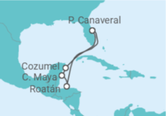 Itinerário do Cruzeiro México, Honduras - Royal Caribbean
