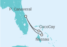 Itinerário do Cruzeiro Bahamas - Royal Caribbean