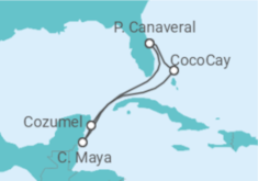 Itinerário do Cruzeiro México - Royal Caribbean