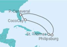 Itinerário do Cruzeiro Sint Maarten, Ilhas Virgens Americanas - Royal Caribbean