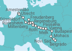 Itinerário do Cruzeiro De Amesterdão a Belgrado - Riverside