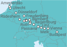 Itinerário do Cruzeiro De Amesterdão a Budapeste (Hungria) - Riverside