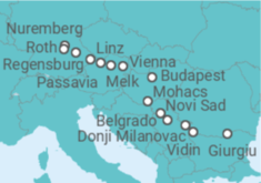 Itinerário do Cruzeiro De Nuremberg (Alemania) a Giurgiu (Roménia) - Riverside