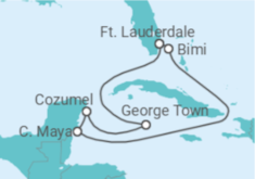 Itinerário do Cruzeiro México, Ilhas Caimão - Celebrity Cruises
