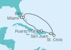 Itinerário do Cruzeiro Porto Rico - Virgin Voyages