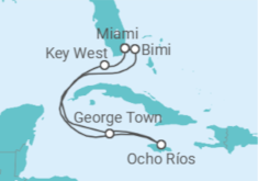 Itinerário do Cruzeiro EUA, Jamaica, Ilhas Caimão - Virgin Voyages