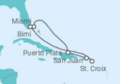 Itinerário do Cruzeiro Porto Rico - Virgin Voyages