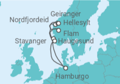 Itinerário do Cruzeiro Noruega - Costa Cruzeiros