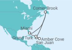 Itinerário do Cruzeiro Porto Rico, Bahamas - Princess Cruises