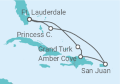 Itinerário do Cruzeiro Porto Rico, Bahamas - Princess Cruises