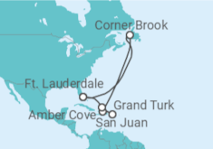 Itinerário do Cruzeiro Porto Rico, Bahamas - Princess Cruises