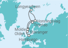 Itinerário do Cruzeiro Noruega - com voo - MSC Cruzeiros