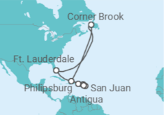 Itinerário do Cruzeiro Porto Rico, Sint Maarten, Antígua E Barbuda - Princess Cruises