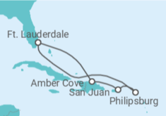 Itinerário do Cruzeiro Porto Rico, Sint Maarten - Princess Cruises