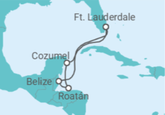 Itinerário do Cruzeiro Belize, Honduras, México - Princess Cruises