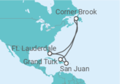 Itinerário do Cruzeiro Porto Rico, Bahamas - Princess Cruises