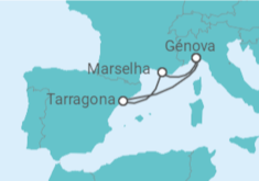 Itinerário do Cruzeiro Espanha, Itália TI - MSC Cruzeiros