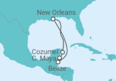 Itinerário do Cruzeiro México, Belize - Royal Caribbean
