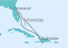 Itinerário do Cruzeiro EUA - Royal Caribbean