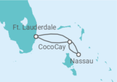 Itinerário do Cruzeiro Bahamas - Royal Caribbean