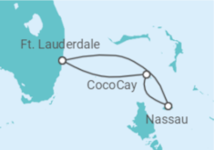 Itinerário do Cruzeiro Bahamas - Royal Caribbean