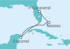 Itinerário do Cruzeiro Bahamas, México - Royal Caribbean