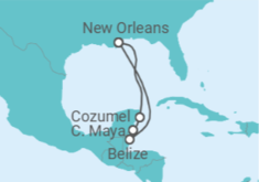 Itinerário do Cruzeiro México - Royal Caribbean