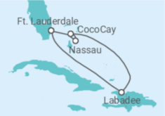 Itinerário do Cruzeiro Bahamas - Royal Caribbean
