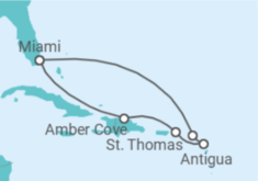 Itinerário do Cruzeiro Sint Maarten, Antígua E Barbuda, Ilhas Virgens Americanas - MSC Cruzeiros
