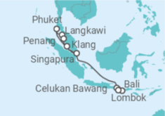 Itinerário do Cruzeiro De Singapura a Benoa (Bali), Indonesia - Celebrity Cruises