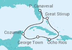 Itinerário do Cruzeiro Jamaica, Ilhas Caimão, México - NCL Norwegian Cruise Line