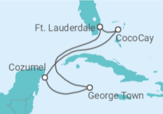 Itinerário do Cruzeiro Ilhas Caimão, México - Celebrity Cruises