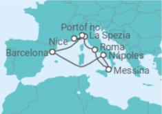 Itinerário do Cruzeiro Itália, França - Celebrity Cruises