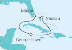 Itinerário do Cruzeiro Bahamas, Ilhas Caimão - Royal Caribbean