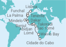 Itinerário do Cruzeiro De Lisboa a Cidade do Cabo - Regent Seven Seas