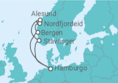 Itinerário do Cruzeiro Noruega - AIDA