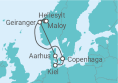 Itinerário do Cruzeiro Dinamarca, Noruega TI - Costa Cruzeiros