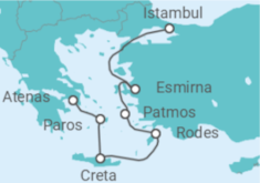Itinerário do Cruzeiro Grécia, Turquia - Oceania Cruises