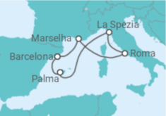 Itinerário do Cruzeiro França, Espanha, Itália - Royal Caribbean