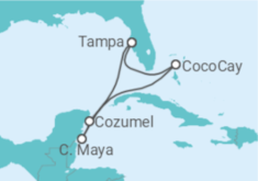 Itinerário do Cruzeiro México - Royal Caribbean