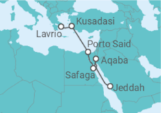 Itinerário do Cruzeiro Turquia, Egito, Jordânia - Celestyal Cruises