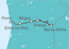 Itinerário do Cruzeiro Portugal, Espanha - AmaWaterways