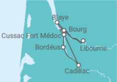 Itinerário do Cruzeiro França - AmaWaterways