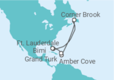 Itinerário do Cruzeiro Bahamas - Princess Cruises