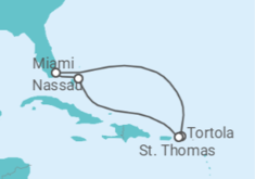 Itinerário do Cruzeiro Ilhas Virgens Britânicas, Ilhas Virgens Americanas, Bahamas - Celebrity Cruises
